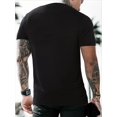 thumbnail image 2 of [1pc Hip-Hop Print T-Shirt] 1pc Hip-Hop Champion Print Men'S T-Shirt, Casual Round Neck Short Sleeve Summer Top, Soft Polyester Knit Fabric, Regular Fit Graphic Tee for Adults, 2 of 6