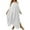 White, variant on Swimsuit Beach Cover up Shirt Womens Bikini Cover up Dress Women's Solid Color Loose Maxi Dress Beach Vacation Split Hem Long Skirt