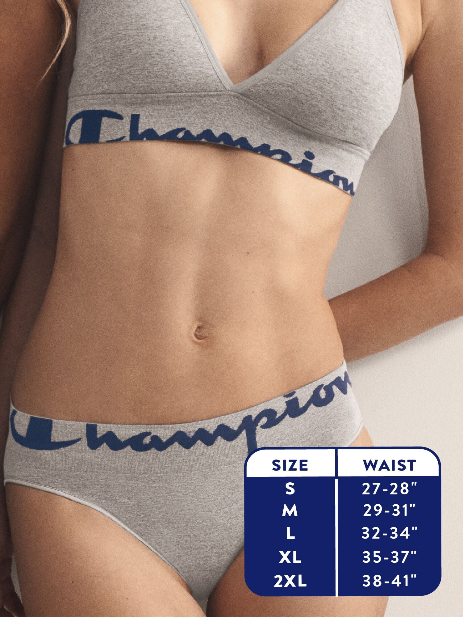 Champion Women’s Seamless High Rise Bikini Underwear, 3 Pack, Sizes S - 2XL