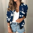 thumbnail image 1 of LOVZFMLL Vestes pour Femmes Chandail en Molleton Ample à Manches Longues avec Fermeture Éclair Veste de Baseball Tricotée Décontractée, 1 of 7