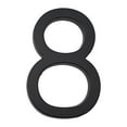 Aliuminum 142mm Floating Exterior House Numbers 3D 0-9 Black Digital ...