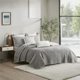 thumbnail image 2 of INK+IVY Pomona 3-piece Cotton Embroidered Coverlet Mini Set in Gray Finish, 2 of 14
