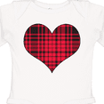 thumbnail image 4 of Inktastic Red Plaid Heart Boys or Girls Long Sleeve Baby Bodysuit, 4 of 5
