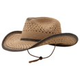 thumbnail image 4 of Sun Hat with Western Cutout Design and Wide Brim for Beach Travel Outdoor Cowboy Style Lightweight, 4 of 4