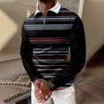thumbnail image 2 of Vedolay Casual Polo Shirt for Men Loose Fit Blouses for Mens 2023 Black,M, 2 of 5