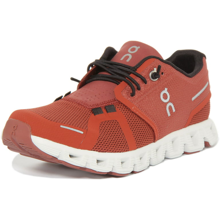 On Running Cloud 5 Women's Speed Lace Up Mesh Running Shoes In Rust Size 5  