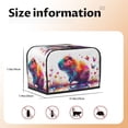 thumbnail image 5 of Sikiie Watercolor Butterfly Guinea Pig Toaster Covers 2 Slice Dustproof Toaster Cover Bread Machine Cover, Dustproof Cover - 11.4" x 7.5" x 7.9", 5 of 7
