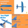 thumbnail image 4 of 3 Pack LED Light Airplane Toys-18.5” X-Large Throwing Foam Plane With 2 Flight Modes Glider Plane-Outdoor Flying Toys, 4 of 7