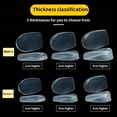 thumbnail image 3 of Guardurnaity 2 uds plantillas transparentes para aumentar la altura zapatos de realce interior de piel sintética talón medio cojín Calzado Hombres 1cm, 3 of 6