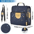 thumbnail image 2 of FORMRS Zipper Binder with Shoulder Strap 2-inch Ring 500 Sheet Capacity File Bag, Orange Cat Planet, 2 of 5