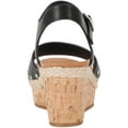 thumbnail image 3 of Style & Co. Womens Laceyy Faux Leather Ankle Strap Wedge Sandals, 3 of 3