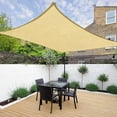 thumbnail image 2 of Jeremywell 12' x 16' Sun Shade Sail Canopy Square Sand, 185GSM Shade Sail UV Block for Patio Yard Back Yard Garden Lawn Outdoor Facility and Activities, 2 of 5