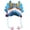 Blue, variant on comerut Hat Material Kit Handmade Traditional Chinese Zodiac Dragon Head Hat for Kids Festival New Year Gift