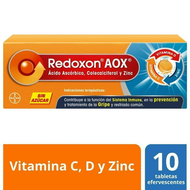 Redoxon AOX tubo con 10 tabletas efervescentes vitamina C sin azúcar