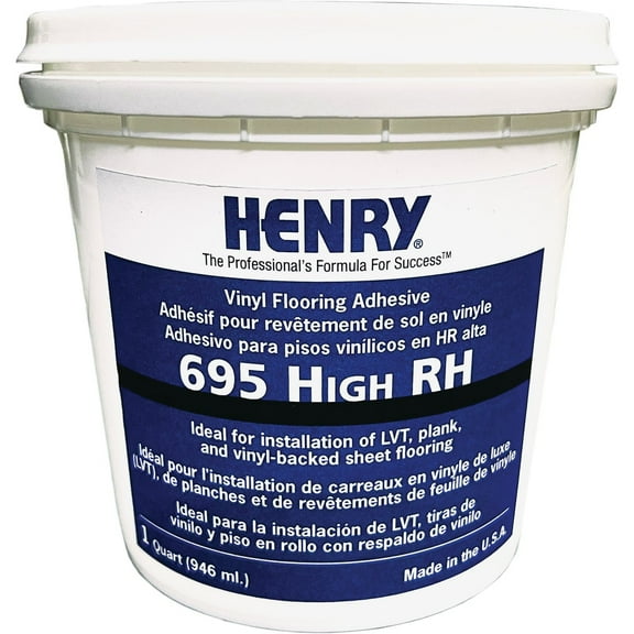 Henry 695 High RH Vinyl Floor Adhesive, 1 Qt. 38496
