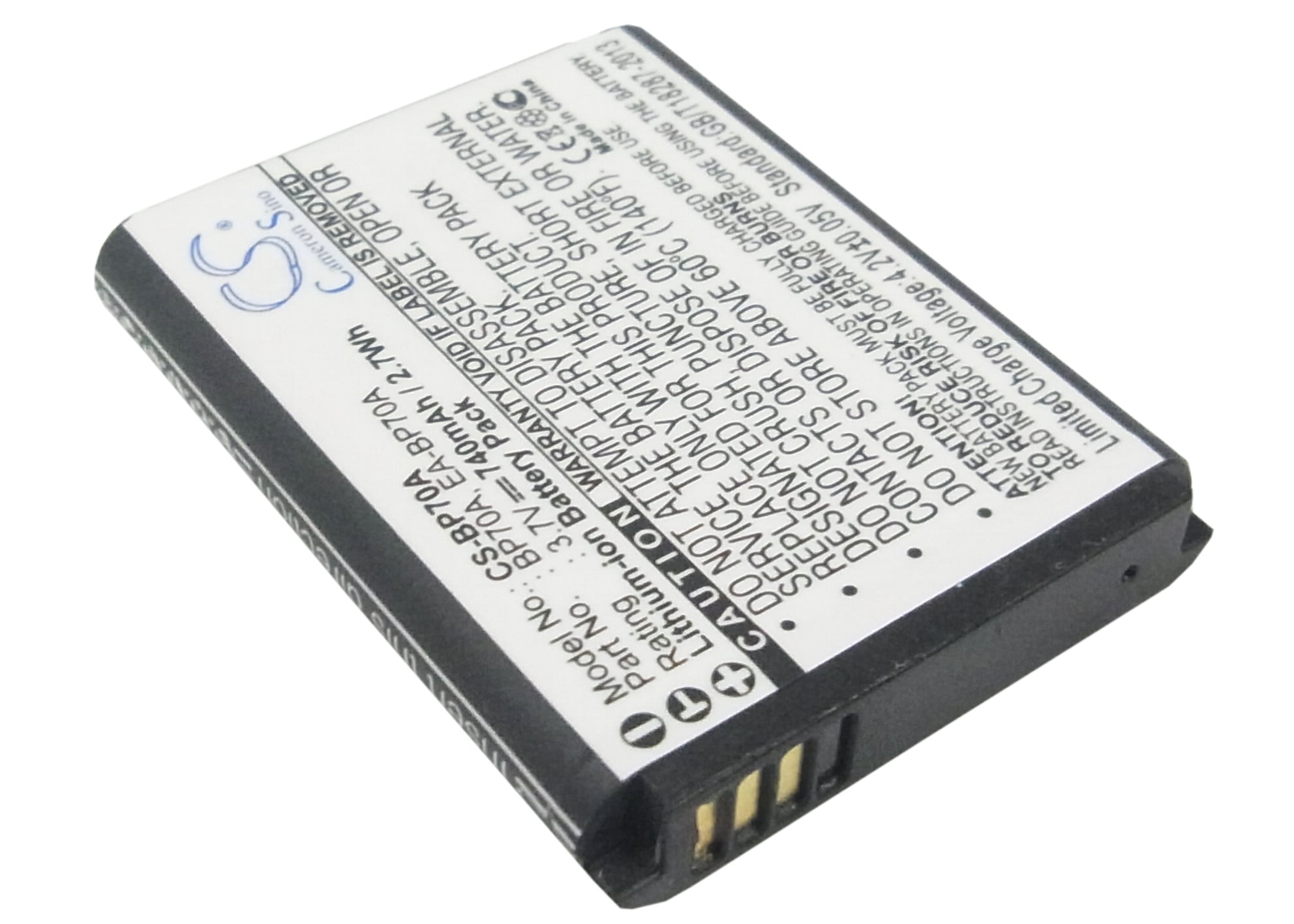 EC-SL50ZZBPBUS EC-ST95ZZBPBUS EC-ST65ZZBPUUS 740mAh / 2.7Wh Battery Replacement for Samsung EC-PL120ZBPBUS EC-SL50ZZBPBUS EC-ST95ZZBPBUS EC-ST65ZZBPUUS 740mAh / 2.7Wh Battery Replacement for Samsung EC-PL120ZBPBUS