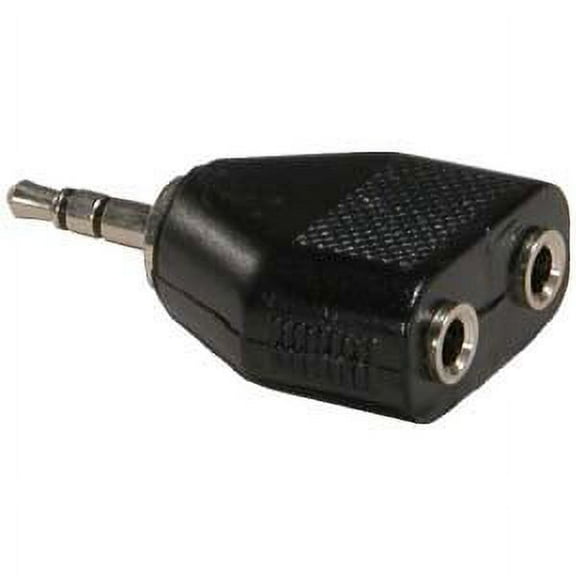 ACCL 3.5mm Stereo Plug to Dual 3.5mm Stereo Jack Adapter, 1 Pack