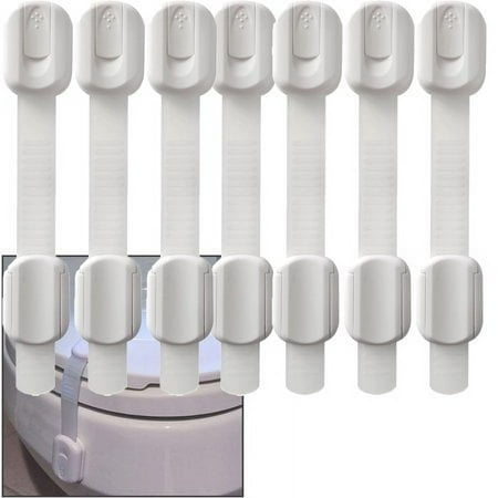 8-Pack Baby Locks Straps - Baby Proofing Child Safety Cabinet Locks Multi-Purpose for Furniture, Kitchen, Ovens, and Toilet Seats