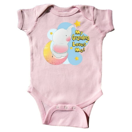 

Inktastic My Grandma Loves Me Gift Baby Boy or Baby Girl Bodysuit