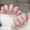 Extra small XS, variant on Pure handmade strawberry sweetheart cute wind wearing nail art finished patch temperament naked powder white Xiaohongshu explosion