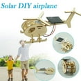 thumbnail image 1 of PENGXIANG 3D Wooden Puzzle Solar Energy Powered Airplane Model Kit Mechanical Craft Set Educational Toy for Kids & Adults, 1 of 7