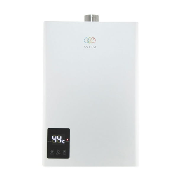 Boiler de Paso 4 Regaderas Temperatura Autorregulable AVERA CM24NAT Calentador de Paso Uso Exclusivo Gas Natural