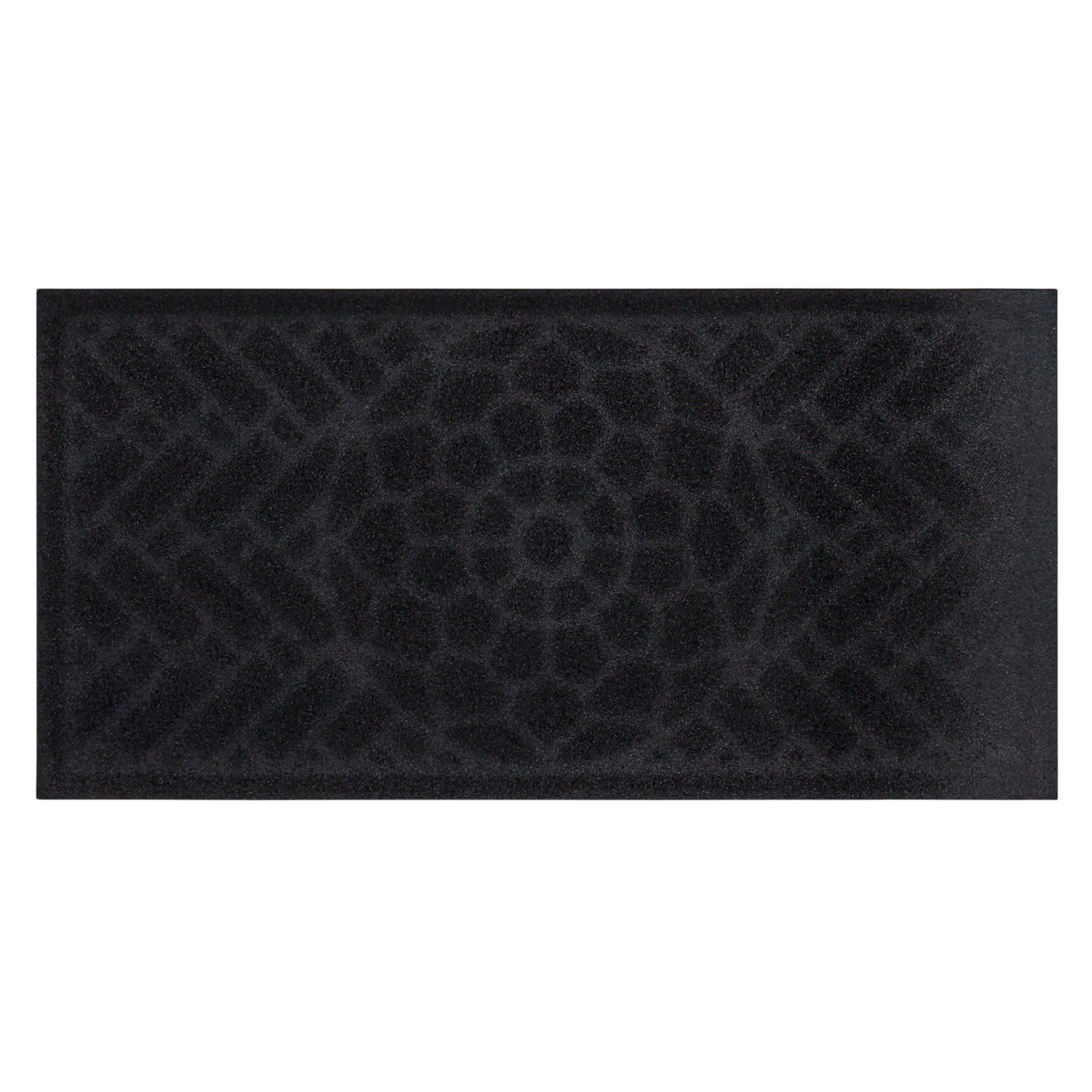 Mohawk Home Entry Recycled Rubber Non-Slip Indoor Outdoor Stoney Medallion Brown Oversize Doormat, 2' X 4'
