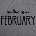 thumbnail image 4 of Maternity Due In February Funny T shirts Pregnant Shirts Announce Pregnancy Month Shirt, 4 of 9
