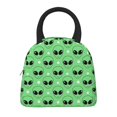thumbnail image 3 of Naloa alien cartoons Print Lunch Bag for Women Men,Insulated Lunch Box for Adult,Reusable Lunch Tote Bag for Work, Picnic or Travel, 3 of 9