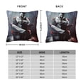 thumbnail image 2 of Terrifier Square Pillow Case Pillow Holder Soft Decorative Pillow Sham Cushion Cases Pillowcase 20"X20", 2 of 7