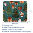 thumbnail image 5 of Christmas Square Desk Pad Mouse Pad, 8.3x9.8 Inch Non-Slip Rubber Bottom Printed Mousepad for Office and Gaming, 5 of 6