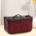 thumbnail image 1 of Bolsa Organizadora de Viaje con Doble Cremallera, Bolsillos de Malla Transparente y Diseño Multicompartimento: Bolsa de Almacenamiento Plegable de Poliéster para Cosméticos, Artículos de Aseo, Papele, 1 of 6