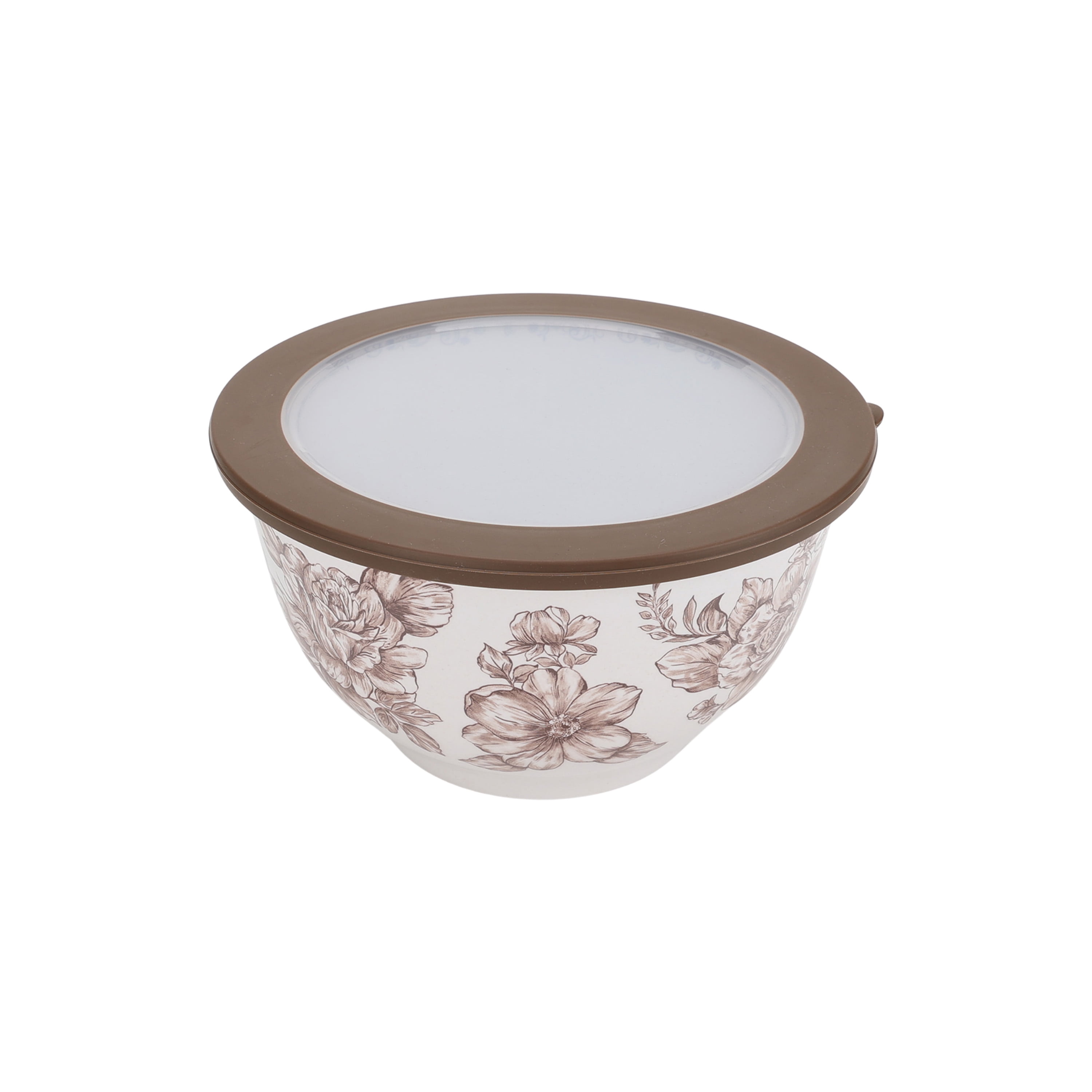 The Pioneer Woman Agatha Brown Bamboo Melamine 10-Piece Nesting Mixing Bowl Set