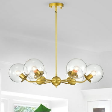 Warehouse of Tiffany Zumae 6-Light Matte Gold Metal Chandelier