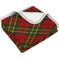 thumbnail image 2 of SKYSONIC Baby Kids Cozy Warm Throw Thermal Soft Bed Blanket 50x60 in Xmas Seamless Tartan Pattern Flannel Fleece Blanket, 2 of 5