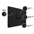 thumbnail image 4 of Covermates Outdoor Full TV Cover – Various Sizes, Durable Polyester, Weatherproof, Dustproof, Remote Pouch, Outdoor TV Covers, 18-21 Inch Screen Size, Black, 4 of 9