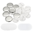 thumbnail image 1 of Unique Bargains Fournitures pour Fabrication de Boutons 1,25 Pouces, 50 Pcs Pièces Rondes pour Machine à Badges, 1 of 5