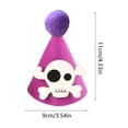 thumbnail image 3 of Aoznliie Dog Hat, Funny Adjustable Halloween Hat for Party Apparel, 4x4 inch Lightweight Pet Party Hat for Halloween Photo Props, Purple, 3 of 6