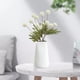 thumbnail image 5 of Juego de 4 flores artificiales de seda de 5 cabezas de cebolleta y crisantemo | Plantas suculentas de plástico | Tallos suaves y flexibles | Decoración para bodas en interiores | Arreglo de mesa e, 5 of 5