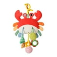 thumbnail image 1 of Crab Rope Toy Soothe Toy Crab Pull Rope With Sound Bed Bell Trolley Rattle Kids Toy Pendant Q0s2, 1 of 8