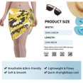 thumbnail image 5 of Women Yellow Camouflage Sarong Coverups Chiffon Short Swimsuit Wrap Skirt Beach Bikini Tie Cover Up Wraps, 5 of 7