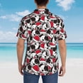 thumbnail image 3 of Lsque Cute Dog pattern Hawaiian Shirt for Men, Unisex Summer Beach Casual Short Sleeve Button Down Shirts-Medium, 3 of 9