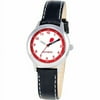 Boys' Stainless Steel Watch, Black Strap