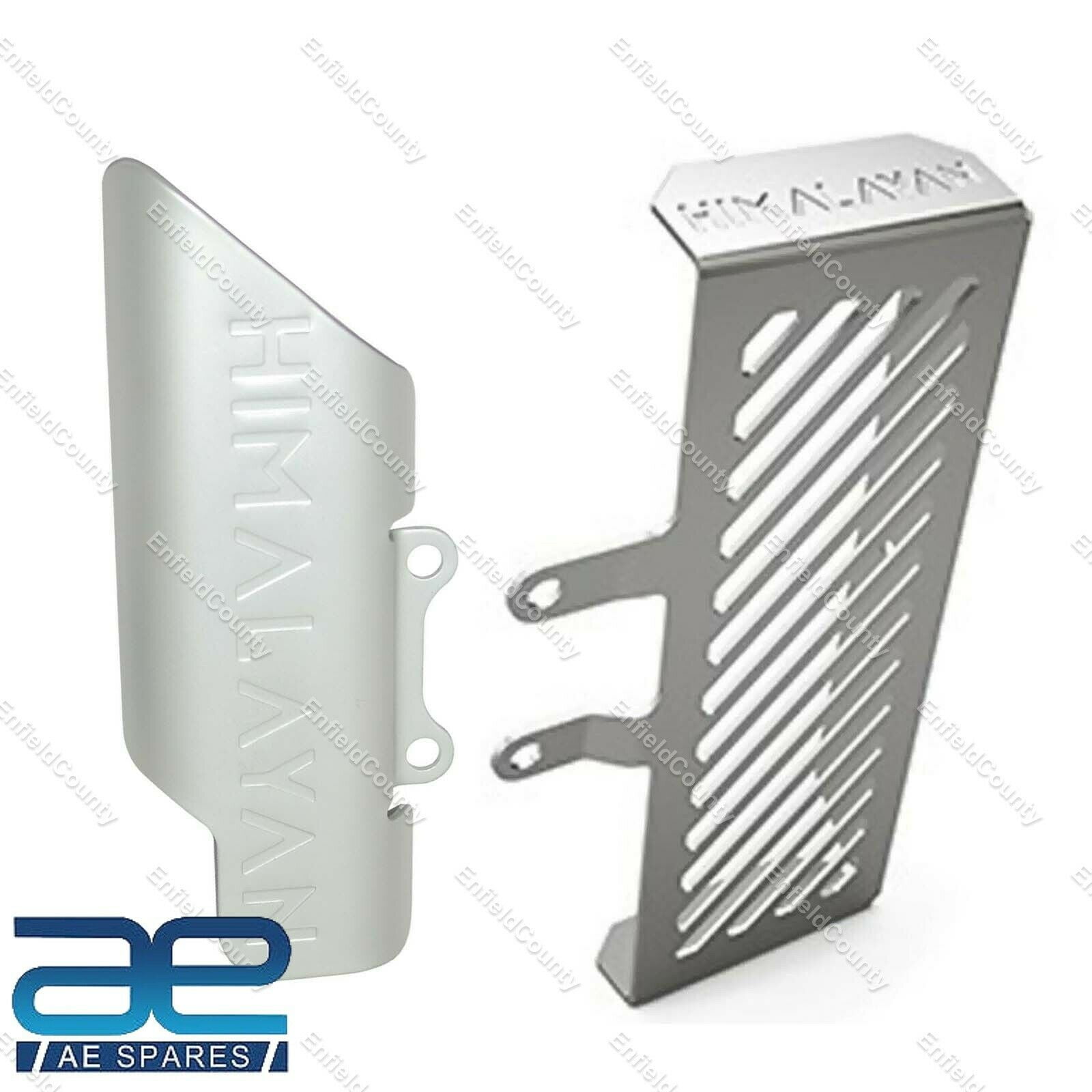 For Royal Enfield Himalayan Oil Cooler Guard Silver & Master Cylinder