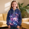 thumbnail image 2 of Pzuqiu Axolotl Sweatshirt Kids Size 8-9 Personalized Versatile Girls' Fashion Hoodies & Sweatshirts Soft Stretchy Fall Winter Clothes Warm Long Sleeve for Outdoor Activities, 2 of 7