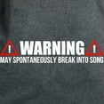 thumbnail image 3 of CafePress - Warning Spontaneous Singin Women's Classic T Shirt - Women's Traditional Fit Dark T-Shirt, 3 of 4