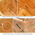 thumbnail image 4 of [] Hand Woven Storage Basket Wooded Chip Material Storage Box with Handle for Kitchen Desktop Picnic Basket Fruit Basket Storage Basket Bread Basket 8.46”*6.49”*4.33”, 4 of 6