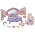 thumbnail image 1 of Set de tocador Calico Critters Ternurines Pony's de Dollhouse Playset, 1 of 9