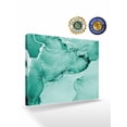 thumbnail image 2 of Turquoise Marble Wall Art for Living Room,Canvas Picture Wall Decor for Bathroom Bedroom,Nature Marble Stone Ripple Modern Art Painting Artwork for Office Kitchen Hallway Dining Room Decor 24"x32", 2 of 8