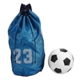 thumbnail image 2 of Mgaxyff Basketball Football Soccer Sports Training Exercising Mesh Backpack Shoulder Drawstring Bag, Drawstring Bag, Drawstring Ball Bag, 2 of 8